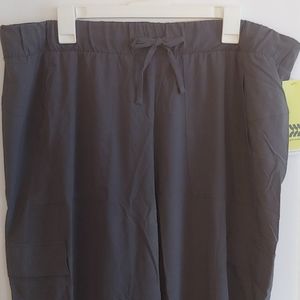 Capri dark grey XXL pants quick dry flex fabric